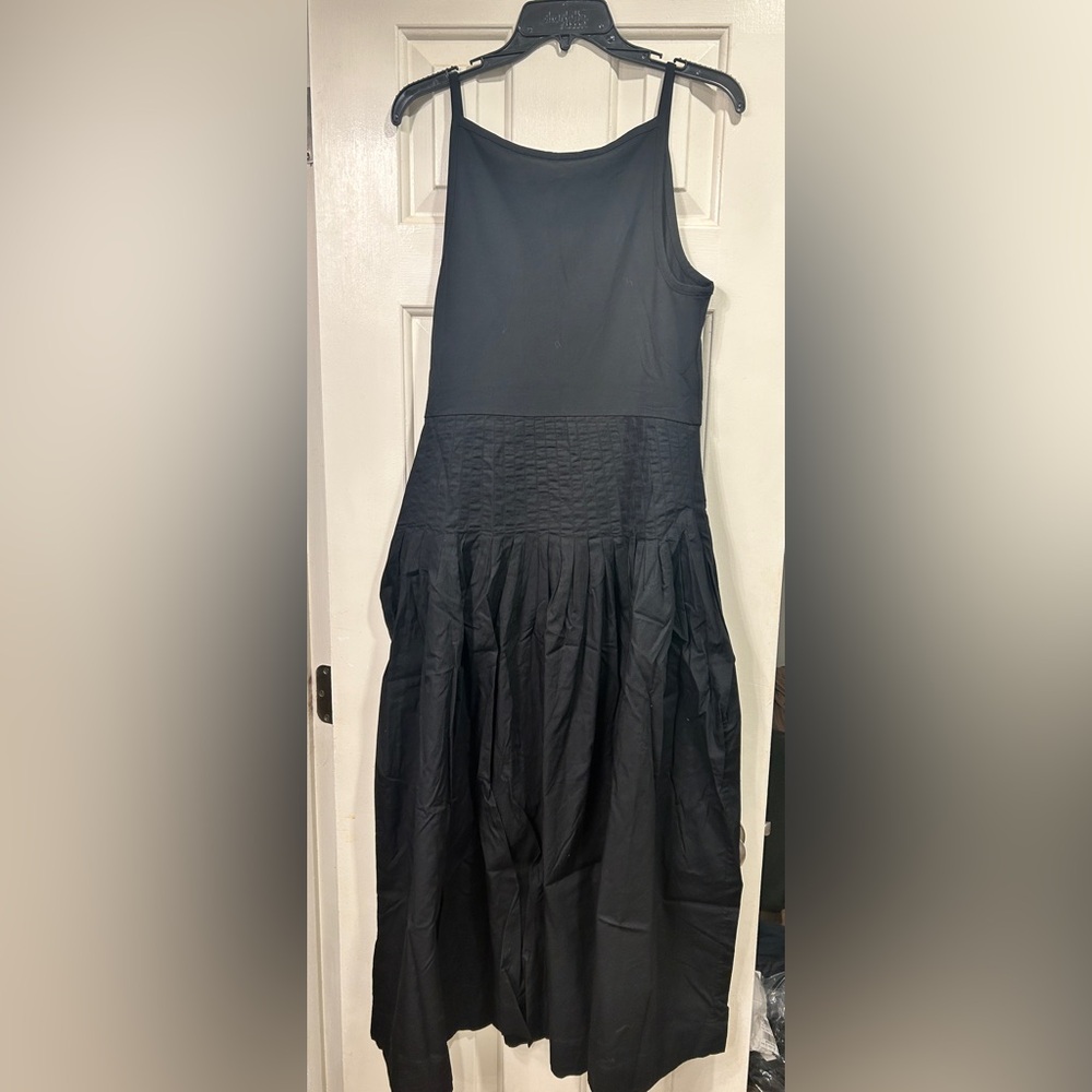 J.CREW | NWT Pintuck mixy dress in Black | Sz M - Picture 8 of 12